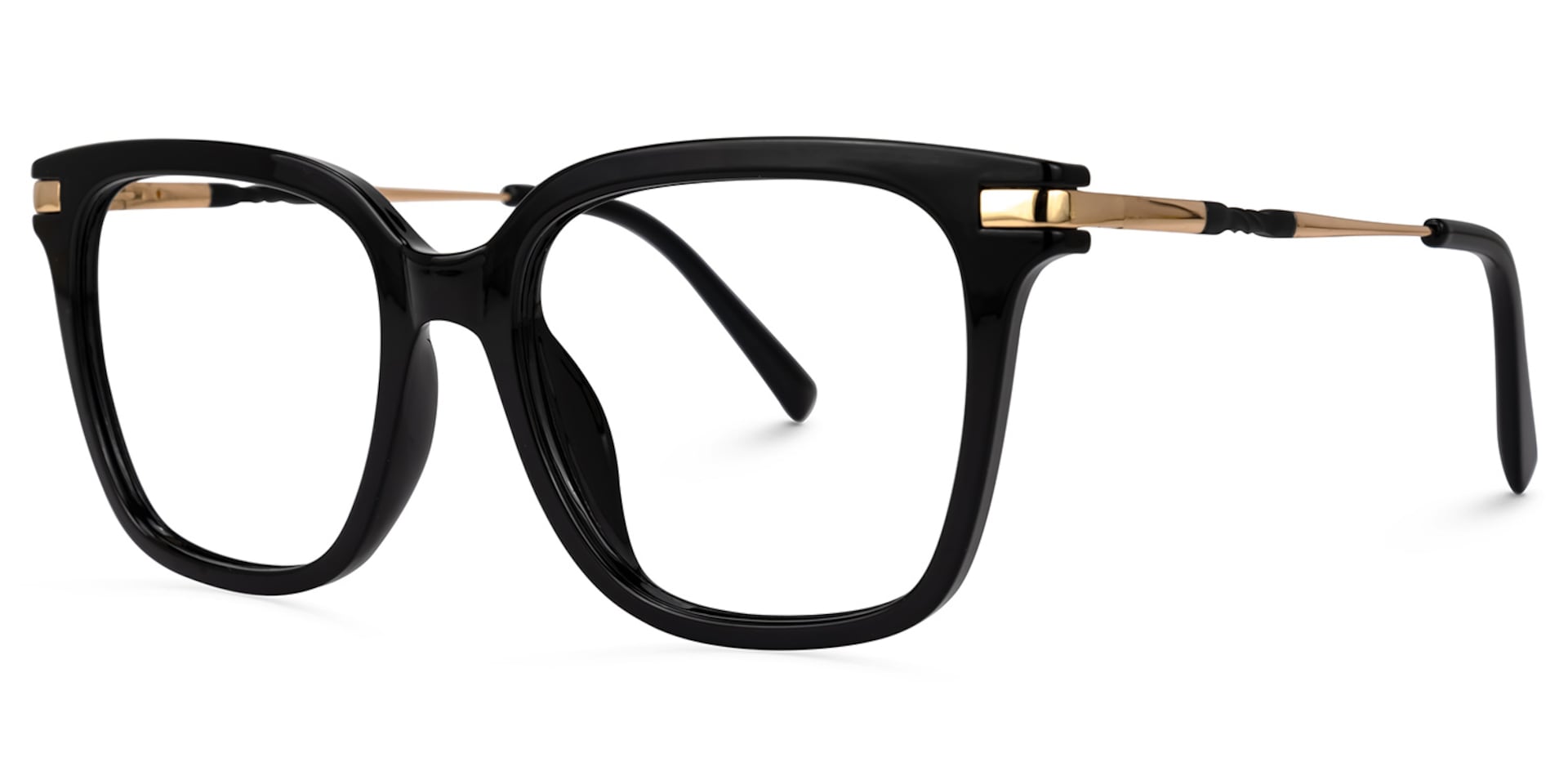 Jacqui Square Black Glasses1