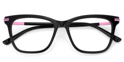 Eliot Rectangle Black Glasses2