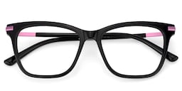Eliot Rectangle Black Glasses2