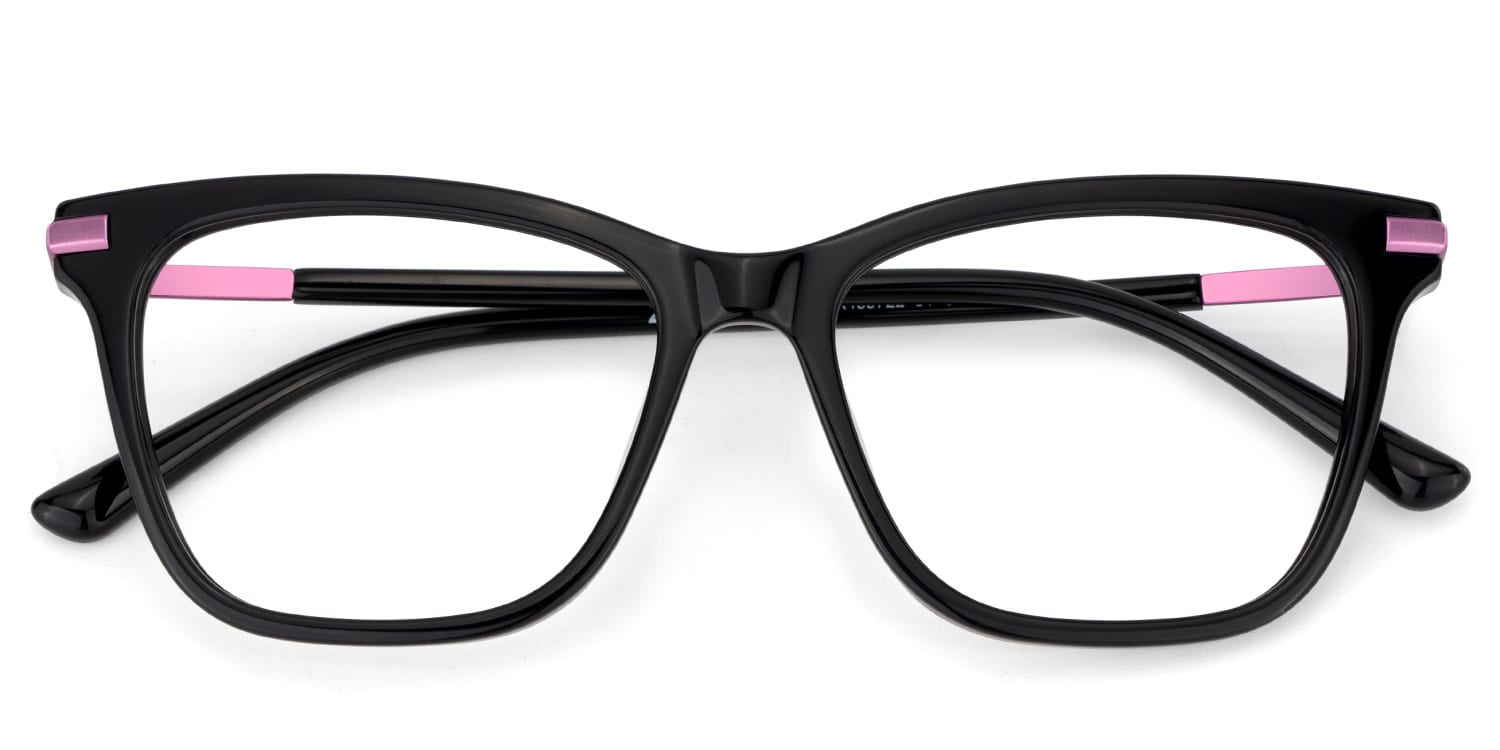 Eliot Rectangle Black Glasses2