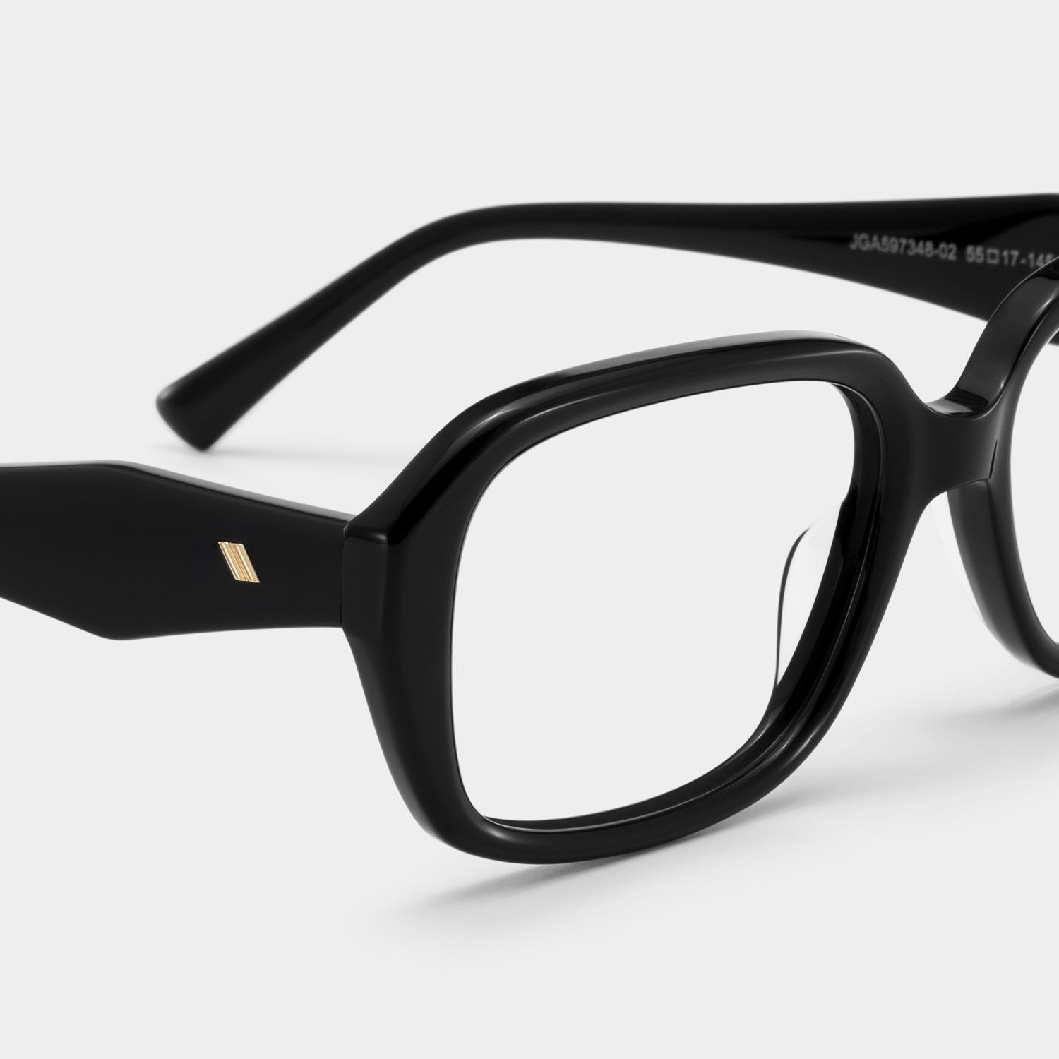 Rowan Black Full Rim Rectangle Eyeglasses for Women | ZEELOOL6