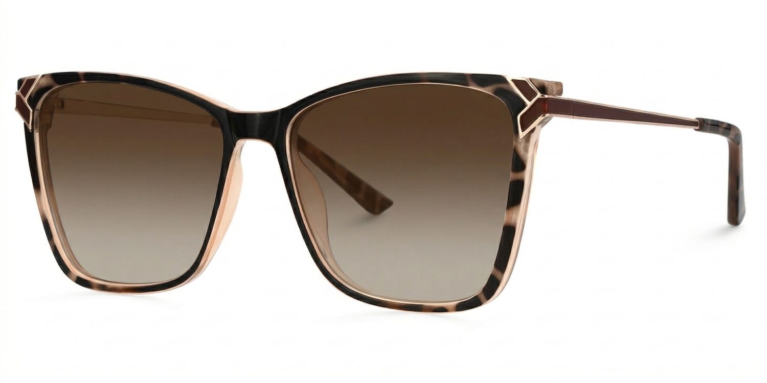 Tricee Tortoise Square Polarized Sunglasses for Driving | ZEELOOL1