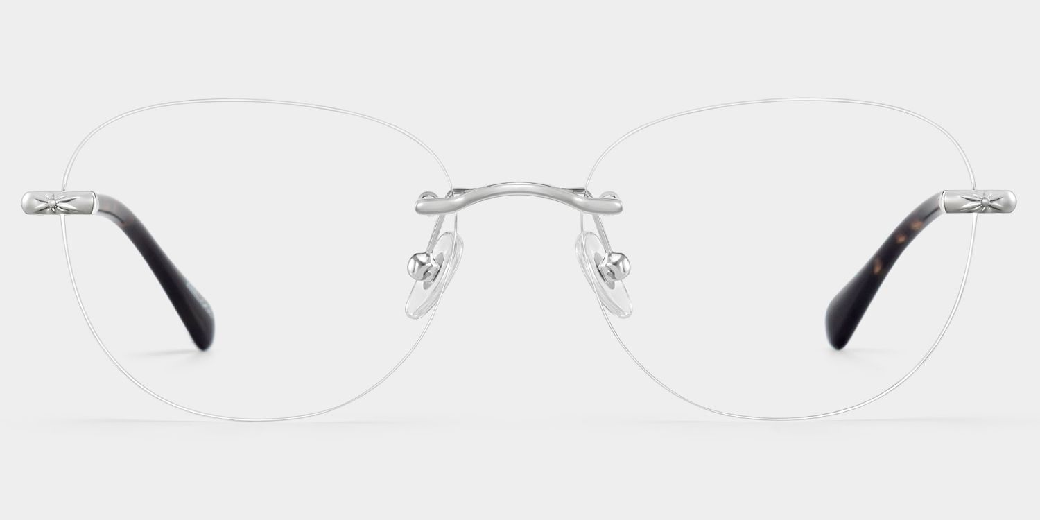 Jennifer Silver Frame Glasses with Round Frame Online | ZEELOOL0