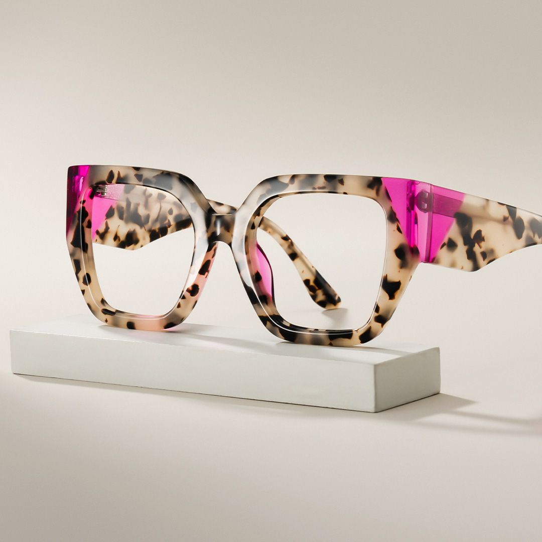 Viva Tortoise Frame Glasses with Square Frame Online | ZEELOOL0