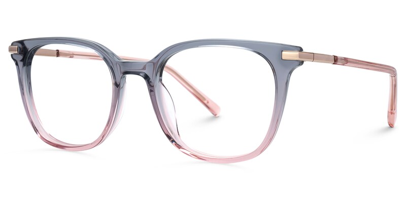 Vilmarie Oval Gray Pink Glasses