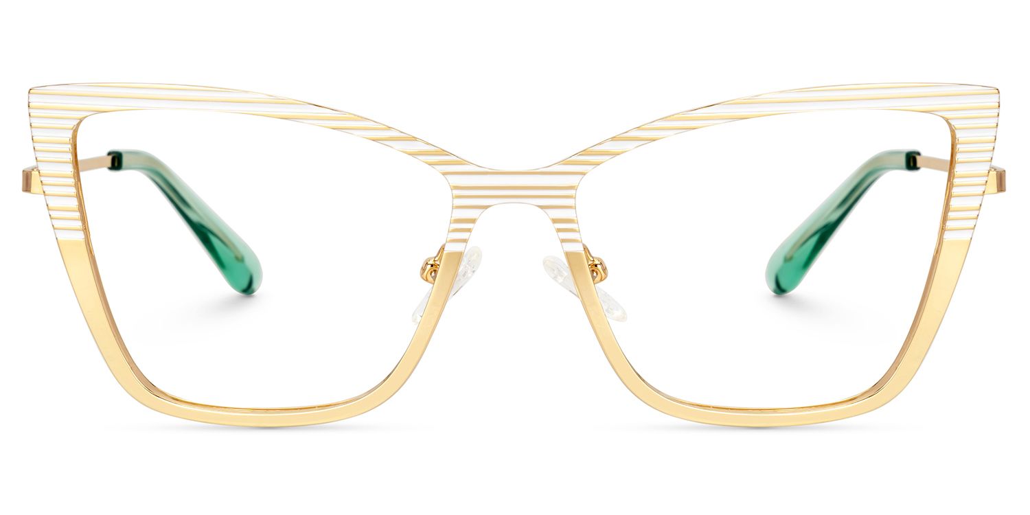 White-Brown Butterfly Frame Glasses - Jisel on Sale | Zeelool0