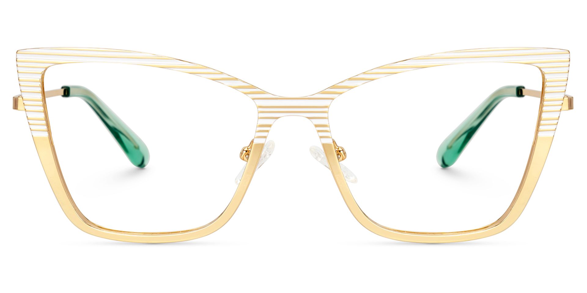 White-Brown Butterfly Frame Glasses - Jisel on Sale | Zeelool0