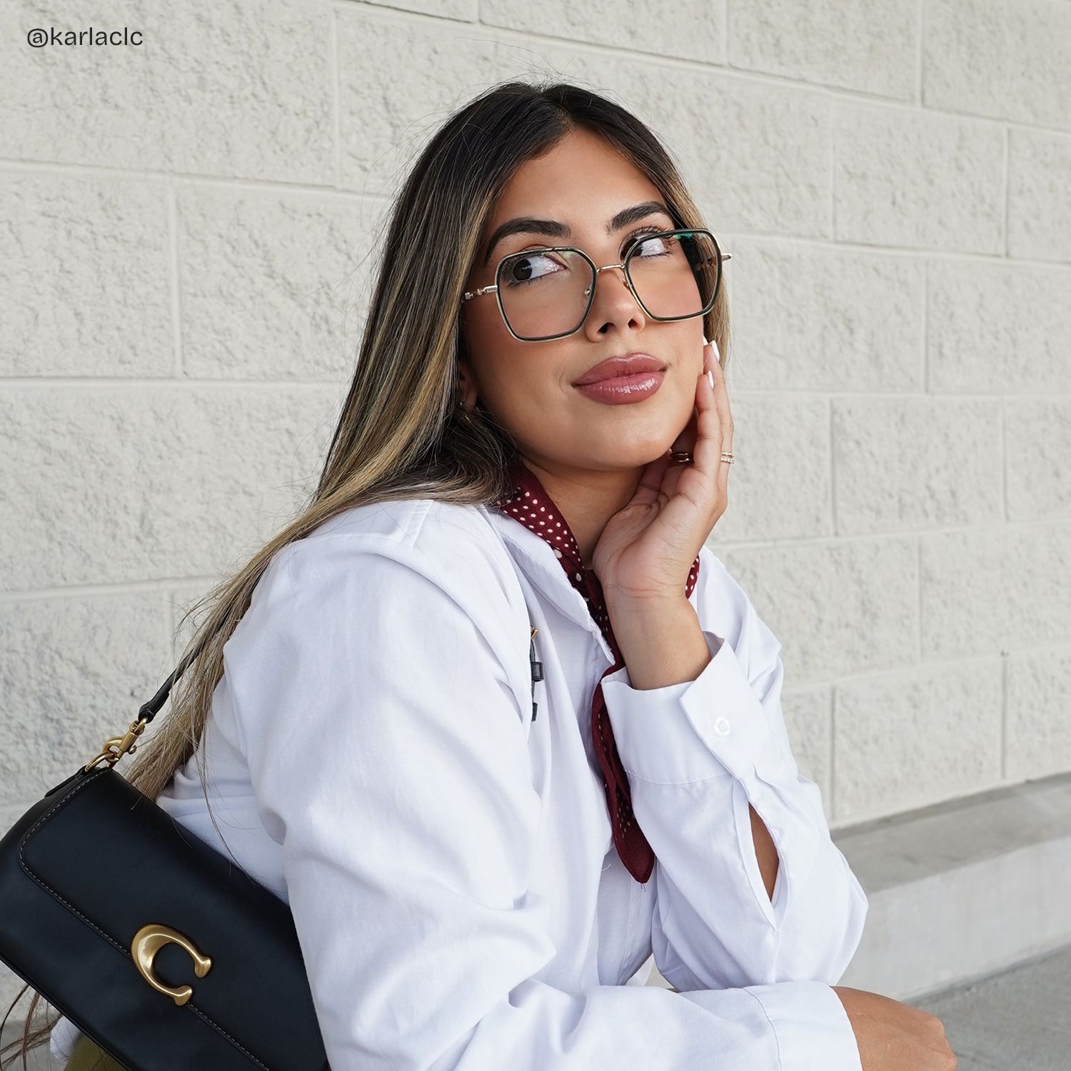 Sophie Green Geometric Mixed Frame Glasses for Women | ZEELOOL7