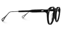 Chantalle Round Black Glasses2