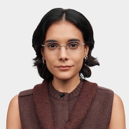 Everett Geometric Silver Glasses0