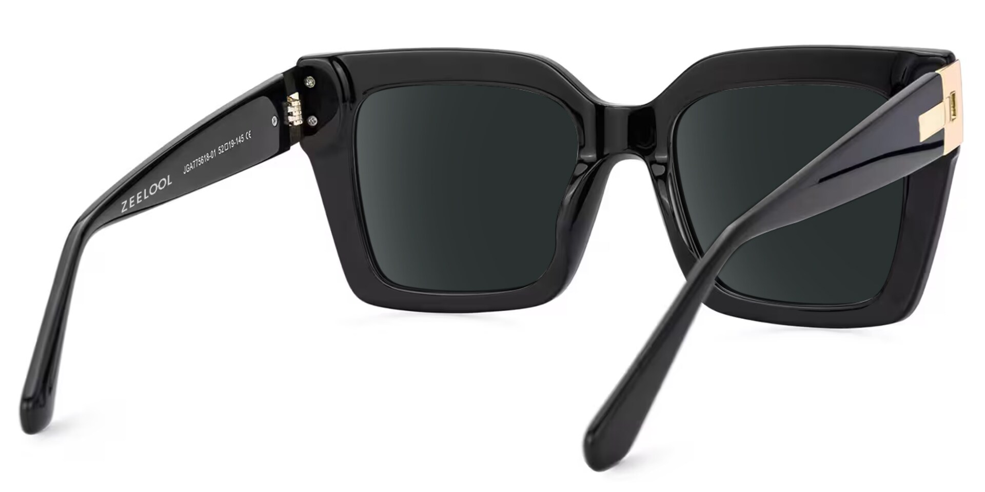 Josiah Black Square Designer Sunglasses3