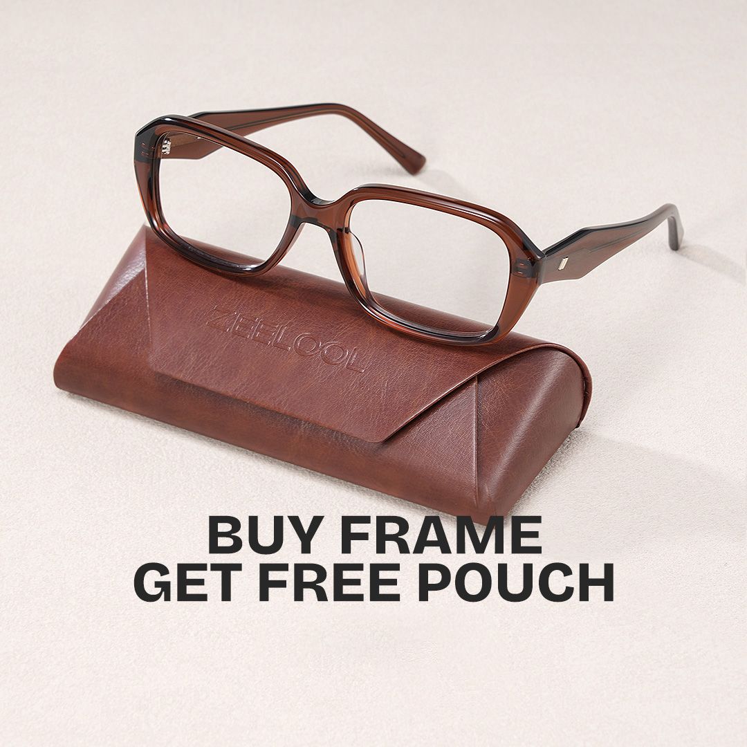 Rowan Orange Brown Rectangle Glasses for Women | ZEELOOL1