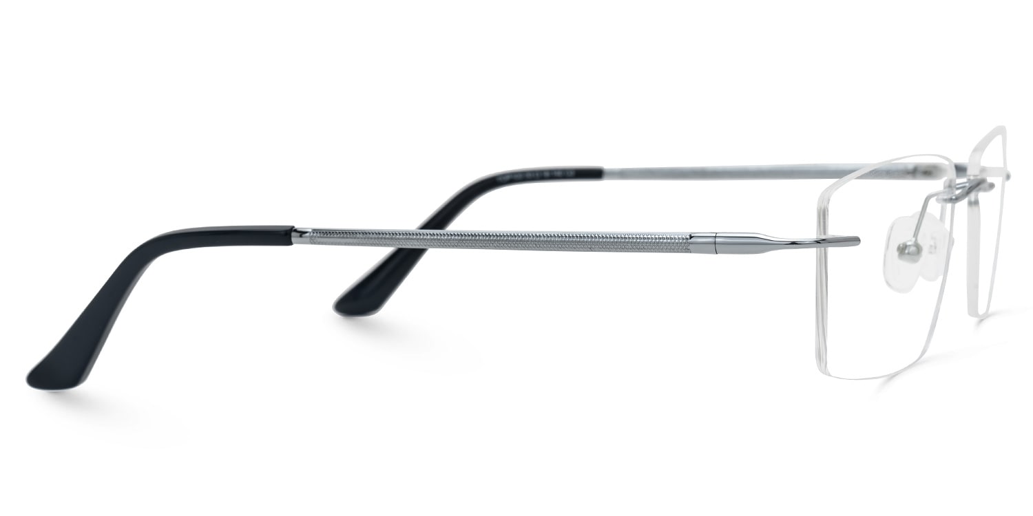 Ndiaye Rectangle Silver Glasses2