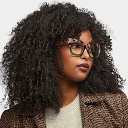 Benitez Square Two-Tone Glasses1