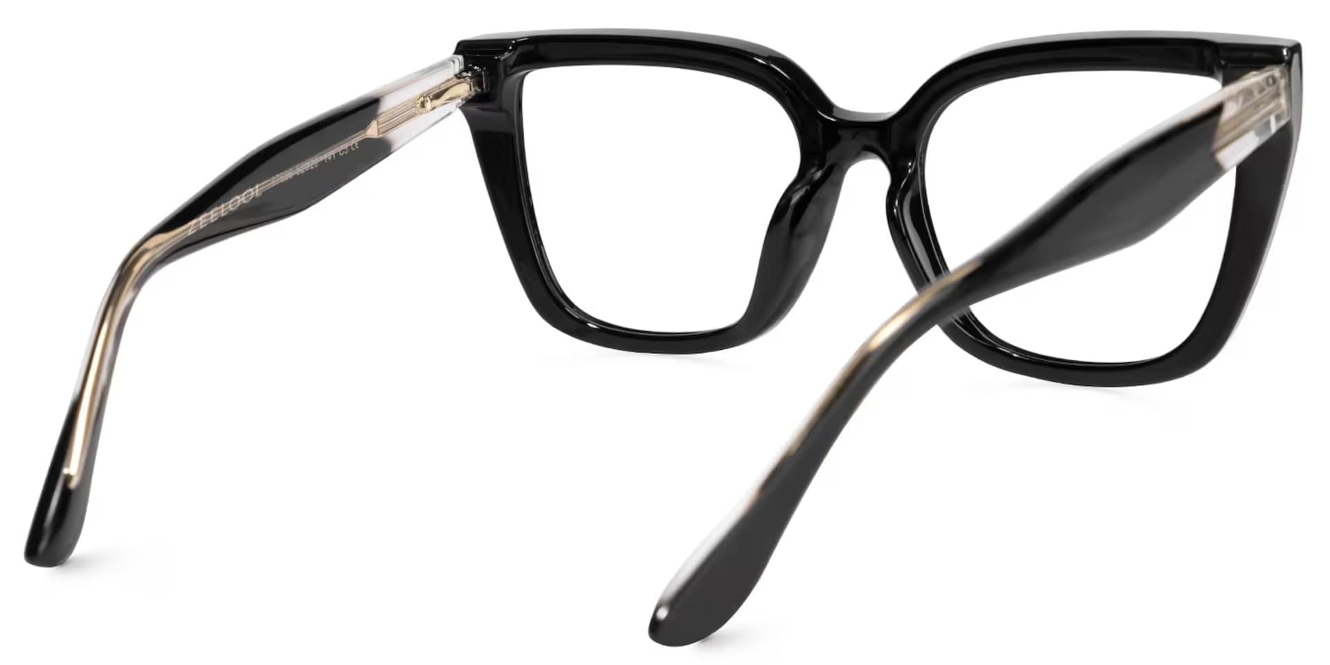 Mirta Square Black Glasses | Zeelool Glasses3