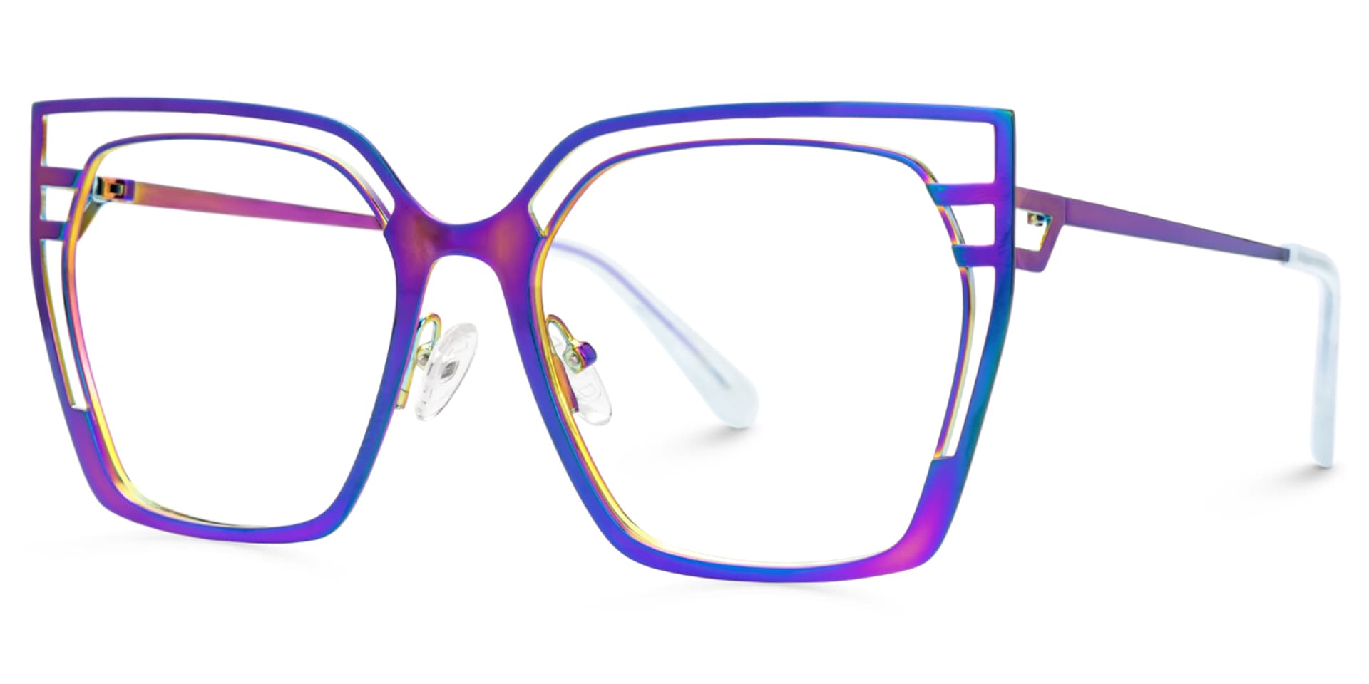 Quinn Iridescent Geometric Glasses on Sale | Zeelool1