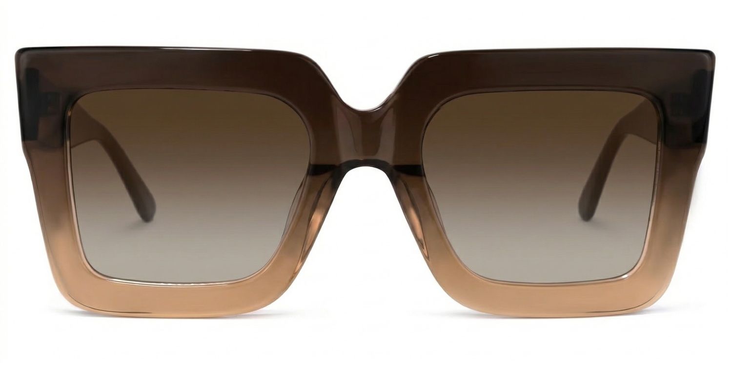 Brandon Brown Square Frame Glasses, Thick Tawny Frames0