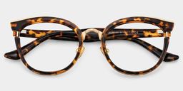 Laraine Cat Eye Tortoise Glasses1