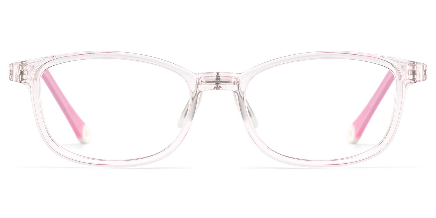 Maxstudio 169Z Clear Light Pink Square Eyeglasses/W5217-140 Rodz Square Pink Frame Glasses | Zeelool Optcial main image 4