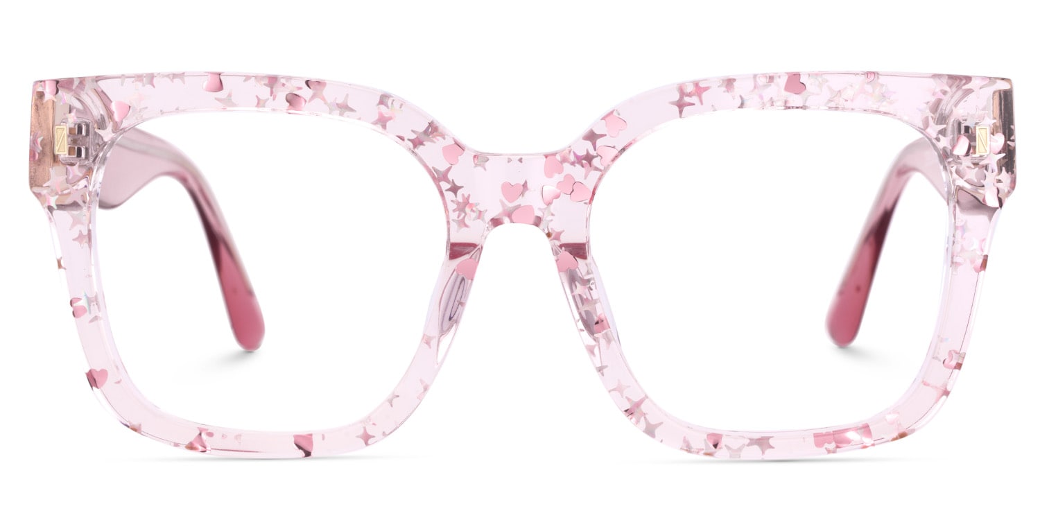 Scicluna Square Pink Glasses