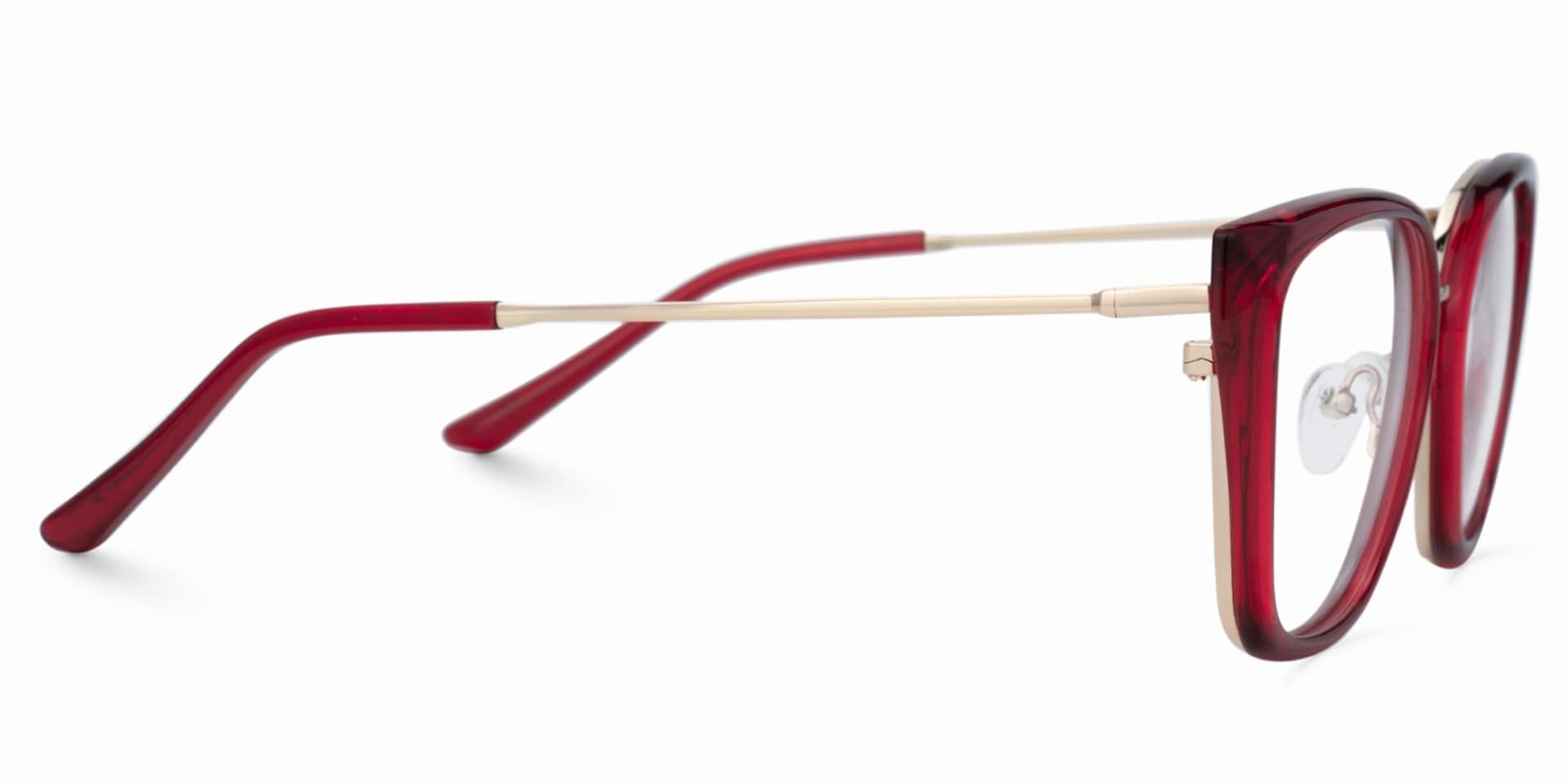 Martine Square Red Glasses | Zeelool Glasses2