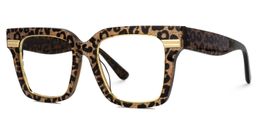 Taylor Square Gold Leopard Glasses3