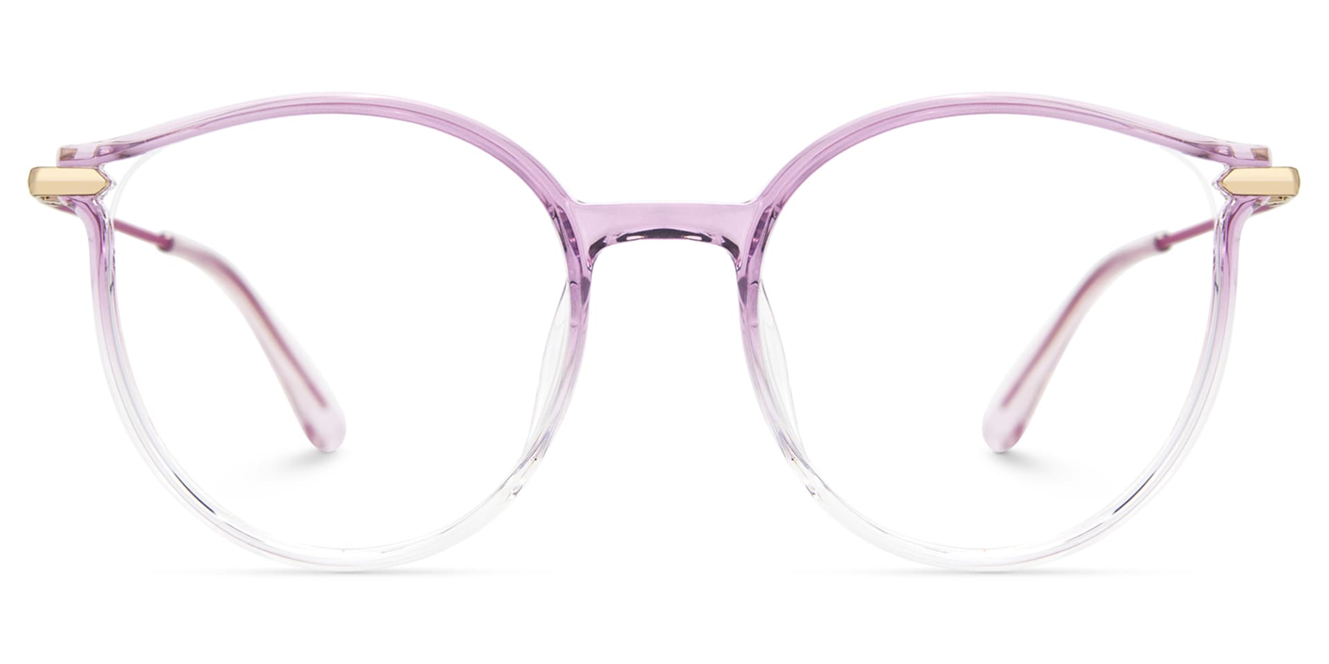 Caylan Round Purple Designer Eyeglass Frames0