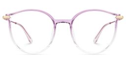 Caylan Round Purple Glasses0