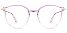 Caylan Round Purple Glasses0