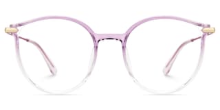 Caylan Round Purple Glasses0