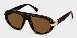 Aveline Tortoise Aviator Glasses2