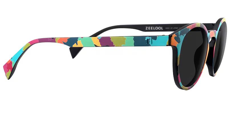 Street-Artist Round Colorful Sunglasses | Zeelool Glasses2