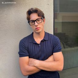 Patrick Rectangle Black Glasses7