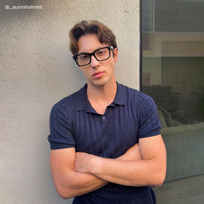 Patrick Rectangle Black Glasses