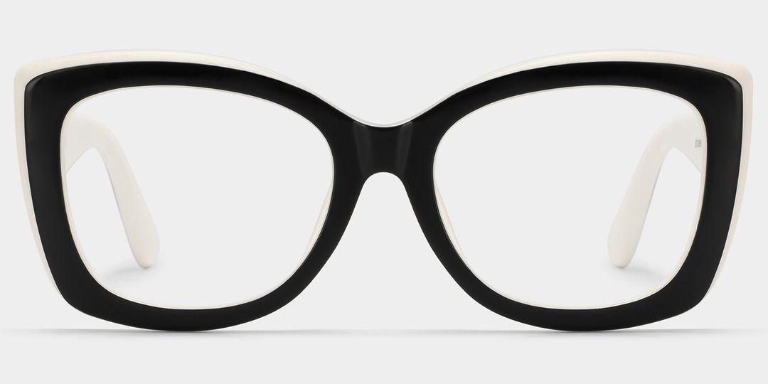 Rosie Black White Butterfly Glasses