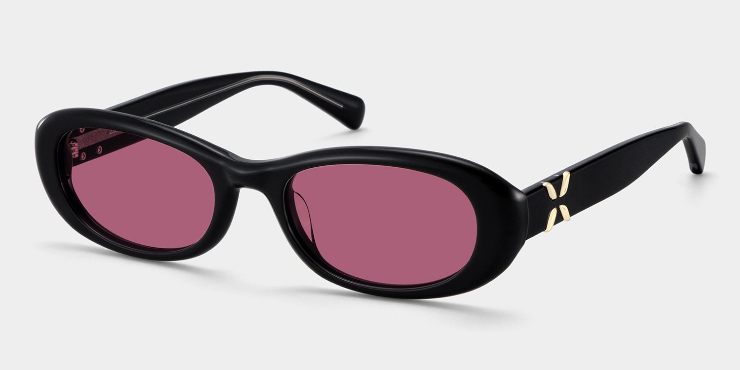 Catherine Black Oval Frame Glasses Online for Women | ZEELOOL2