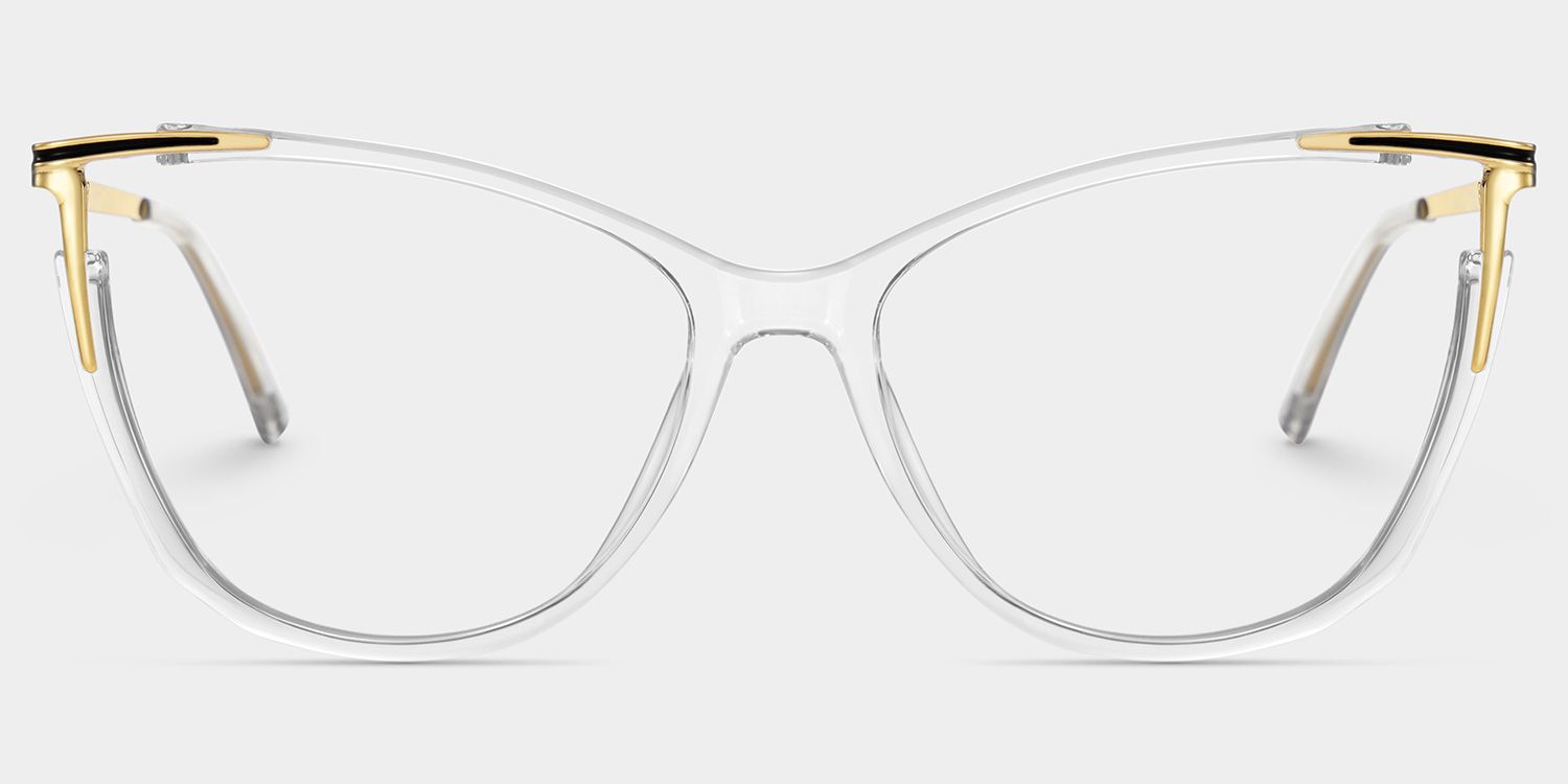 Cat eye Yomary Clear Frame Glasses | Zeelool0