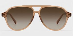 Drew Clear Brown Aviator Glasses0