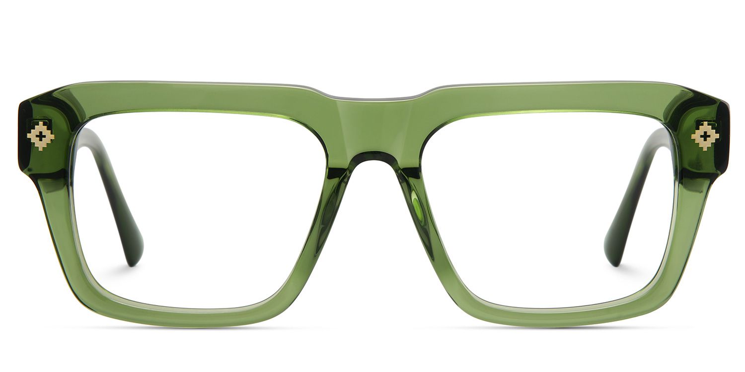 Ramdass Green Rectangle Prescription Glasses | Zeelool1
