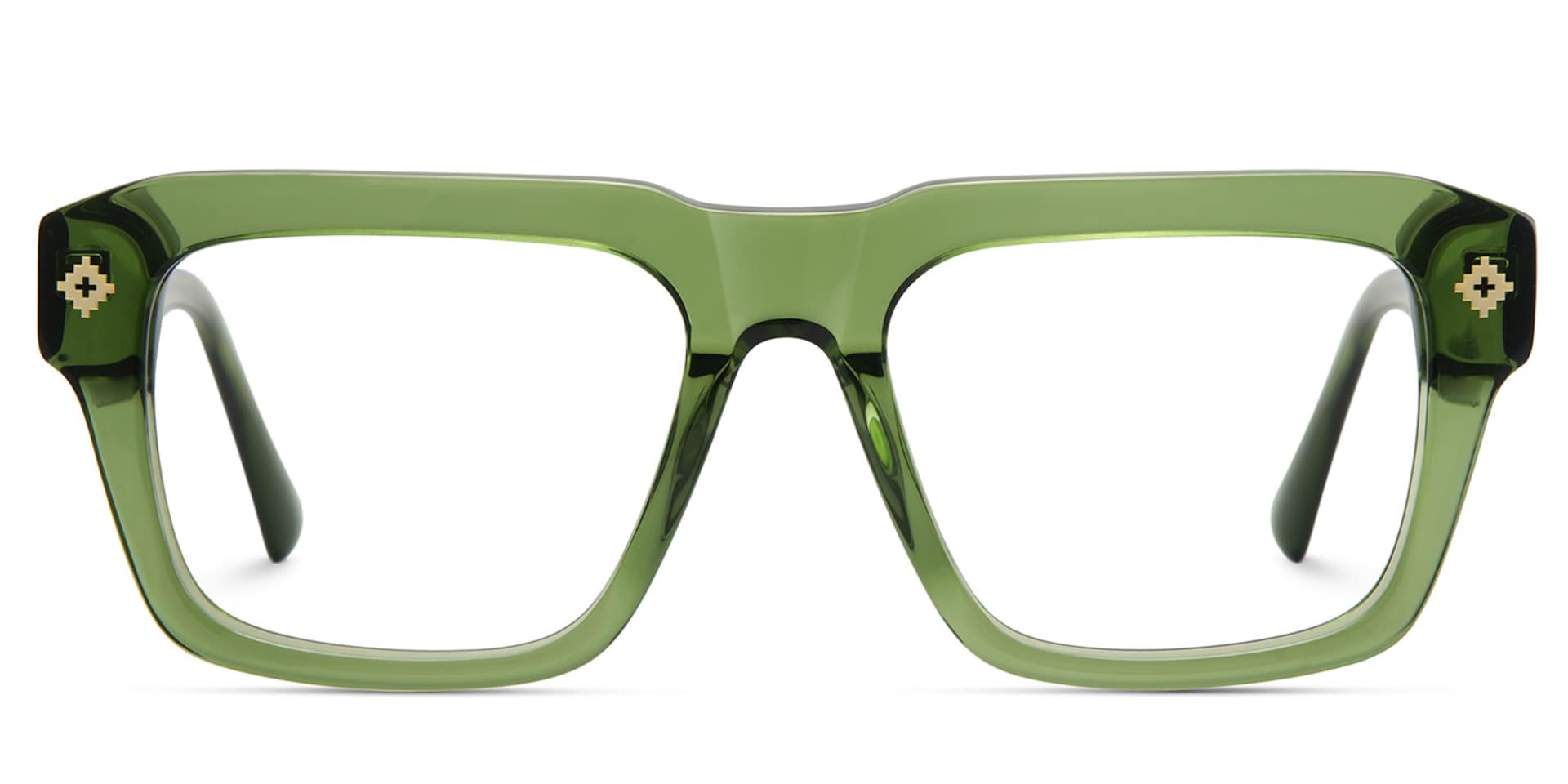 Ramdass Green Rectangle Prescription Glasses | Zeelool1