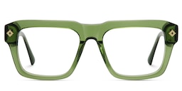 Ramdass Rectangle Green Glasses1