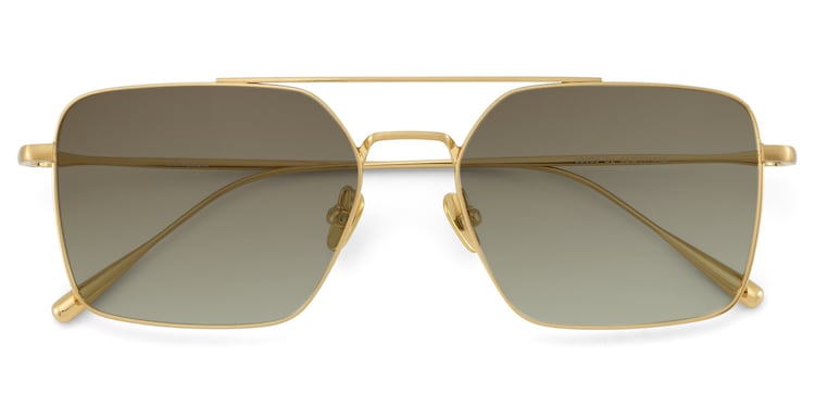 Jensen Aviator Gold Sunglasses