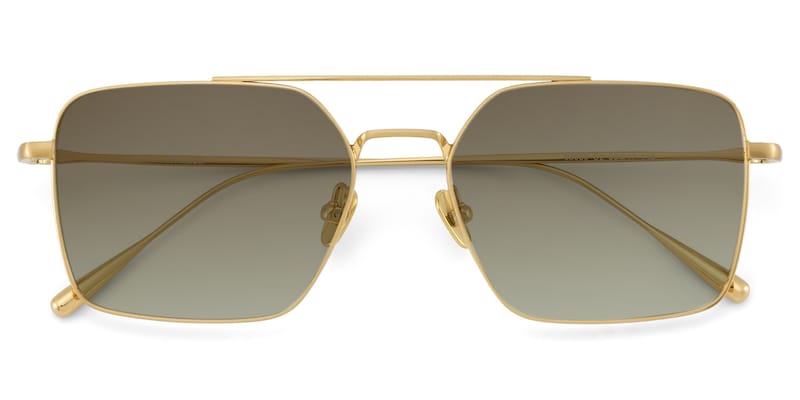 Jensen Aviator Gold Sunglasses