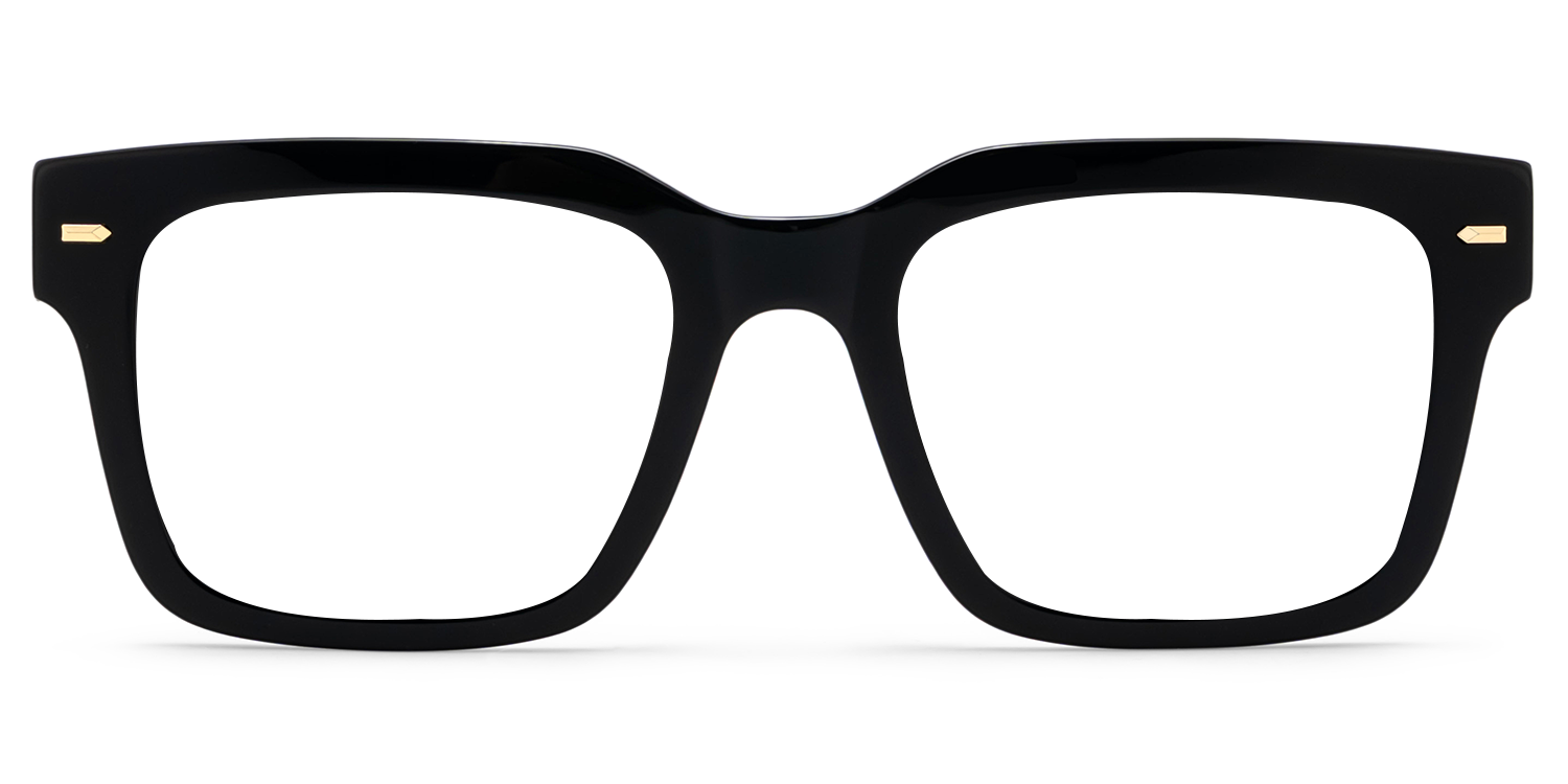 Benjamin Black Thick Rectangle Glasses for Men & Women | ZEELOOL