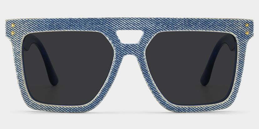 Rubin Denim Blue Square Sunglasses