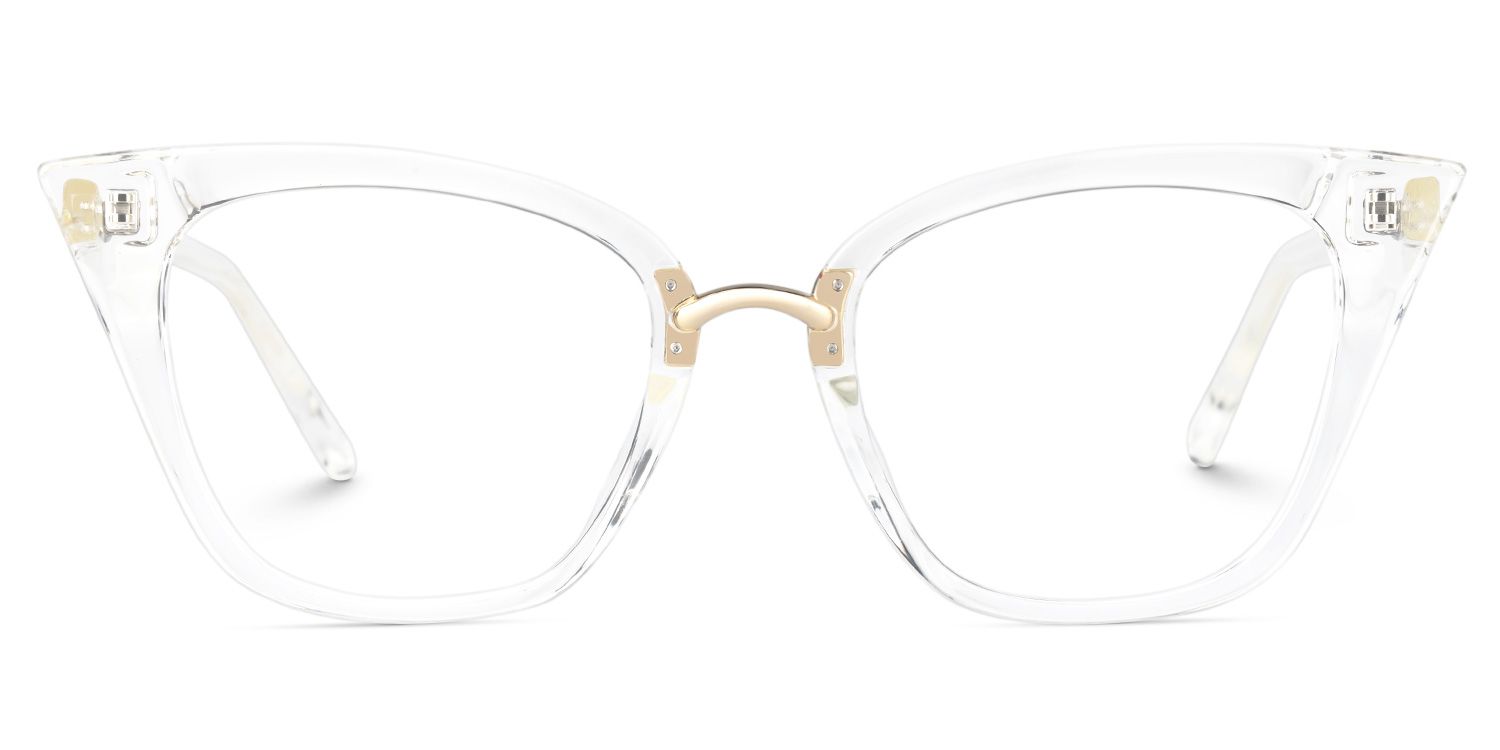 Chandrikar Cat Eye Clear Frame Glasses | Zeelool Optical0