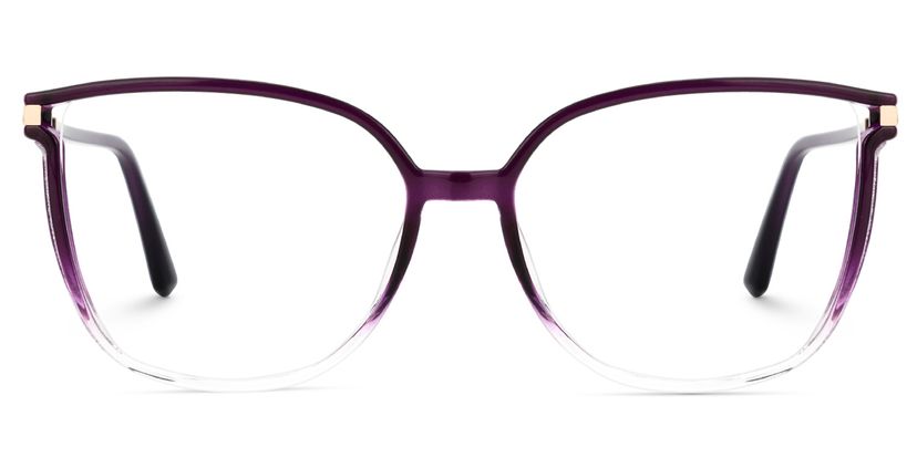 Rodz Square Purple Clear Glasses