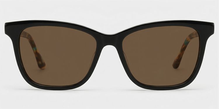 Faith Black Rectangle Glasses