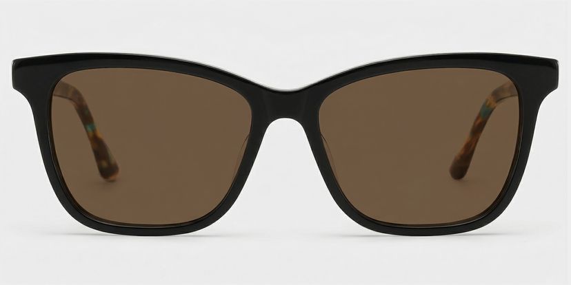 Faith Black Rectangle Glasses