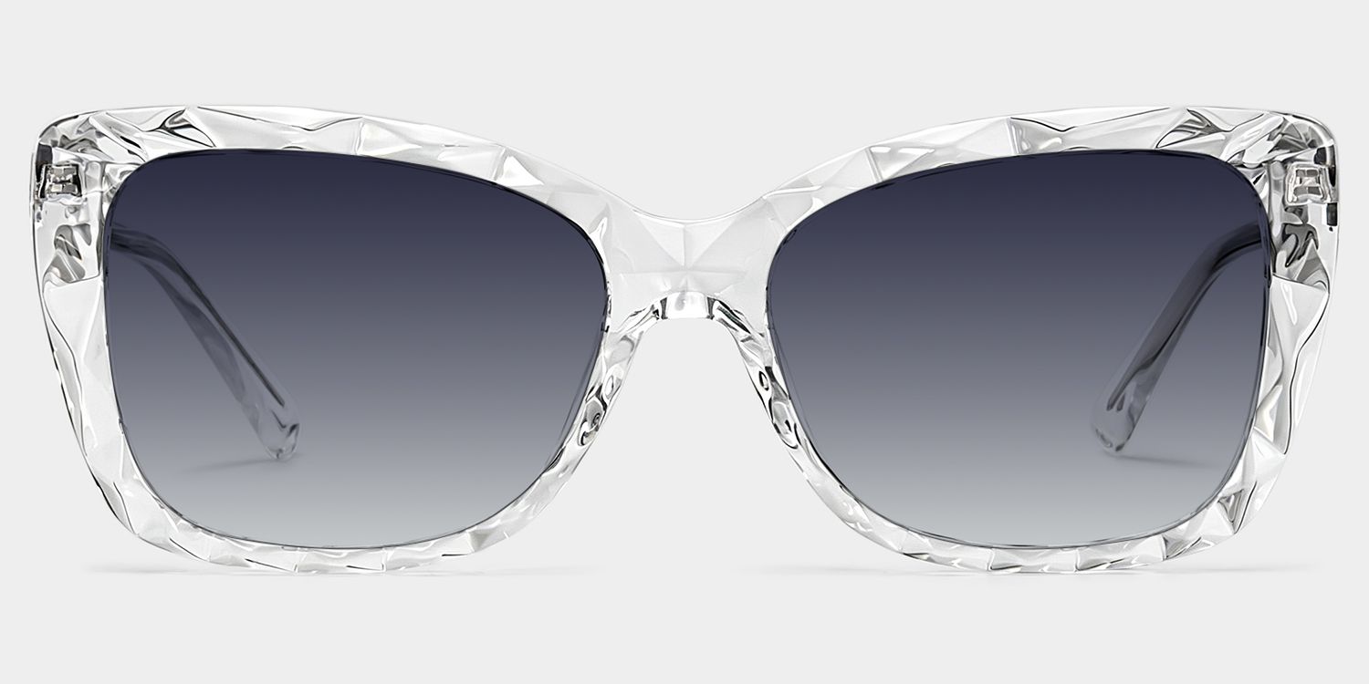 Edna Rectangle Clear Sunglasses for Women & Men | ZEELOOL0